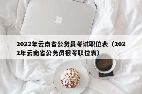 2022年云南省公务员考试职位表（2022年云南省公务员报考职位表）